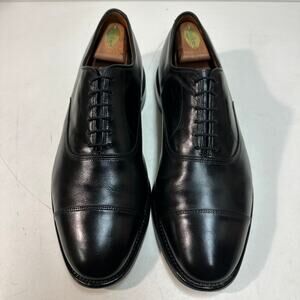 NEW HEELS Allen Edmonds Park Avenue Oxford Black Cal Made in USA 10.5 Wide EEE